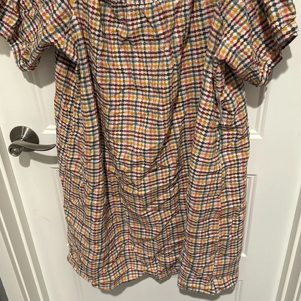 NWT XL Old Navy Colorful Checkered Dress - Picture 4 of 5